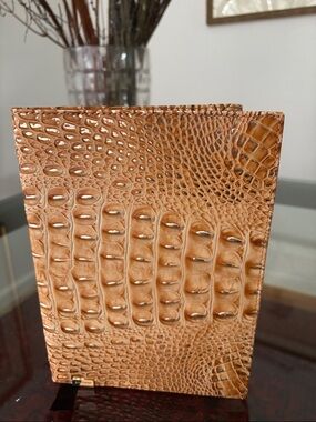 Brahmin Honey Brown Leather Melbourne Journal – Luxury Notebook NWT